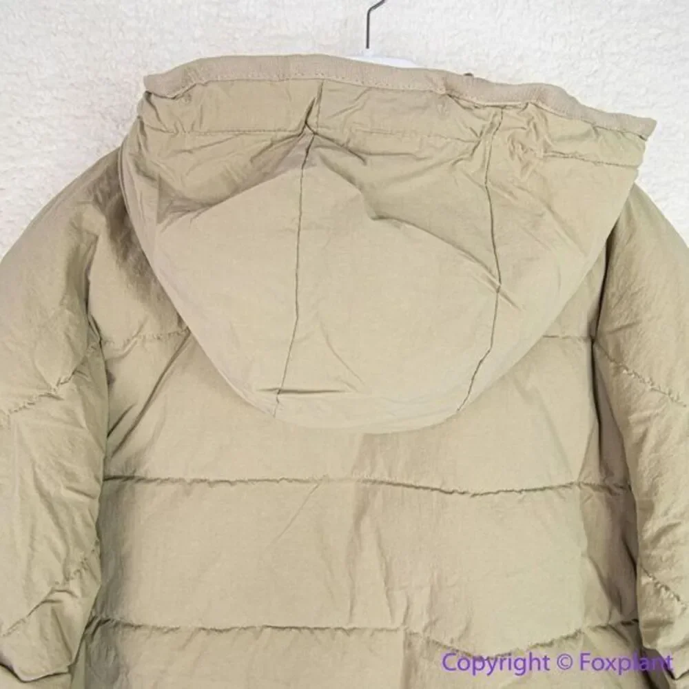 NEW Madewell Holland Quilted Puffer Parka in‎ faded military green, 1X - Picture 11 of 16